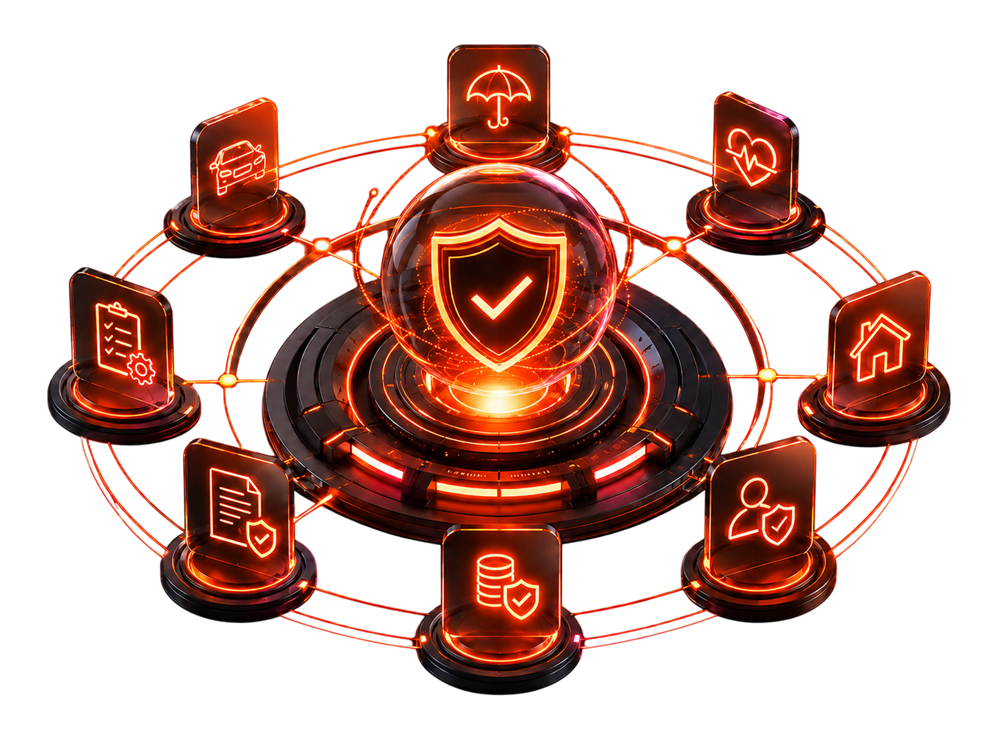 Insurance platform illustration